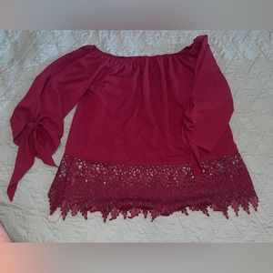 Maroon blouse